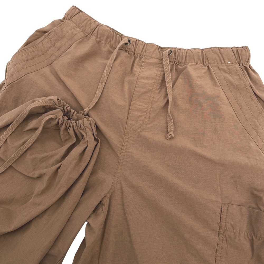 Aeropostale Cargo Parachute Pants Women's Small (30x27) Baggy Brown Y2K Grunge